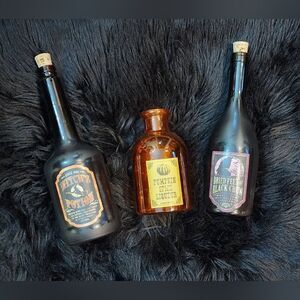 Set of 3 Halloween Potion Bottles